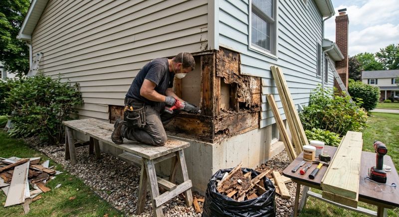Wood Rot Removal in Olathe, KS
